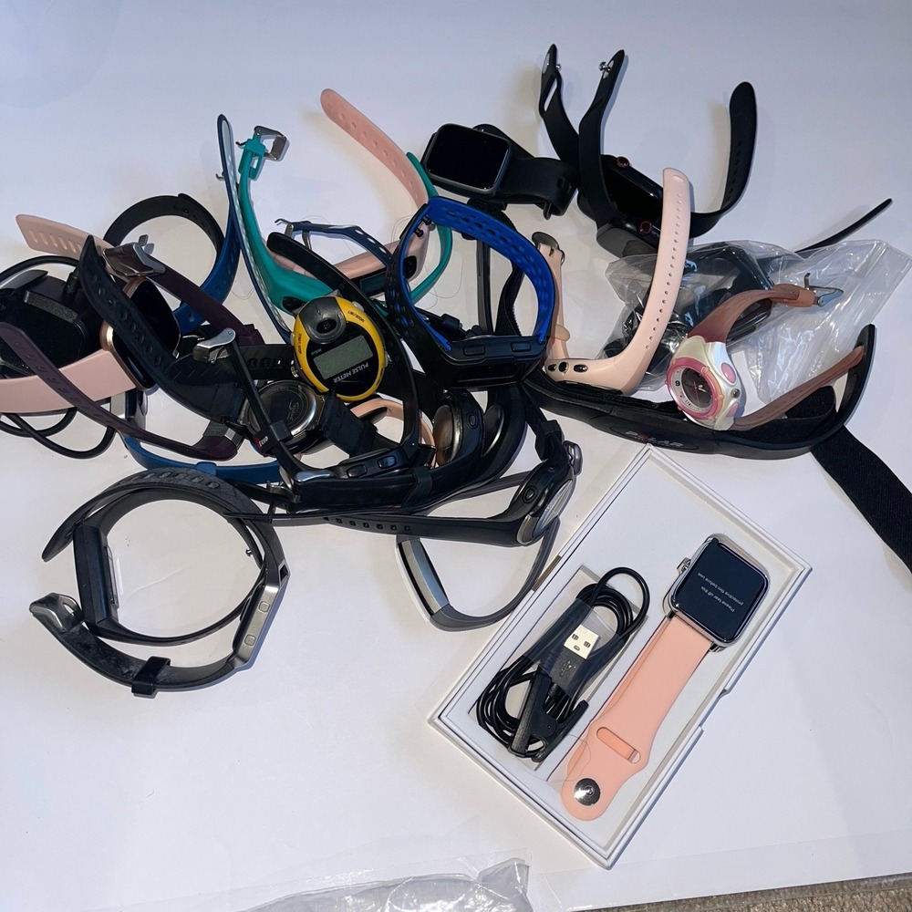 Huge Lot Of Various Smart, Fitbit, Polar Sports Health Watches Not Tested